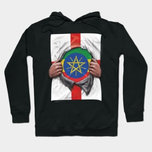 Ethiopia Flag English Flag Ripped - Gift for Ethiopian From Ethiopia Hoodie